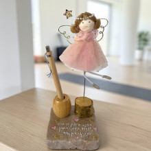 פיה עם עט לשולחן עבודה – מתנה מקורית למשרד