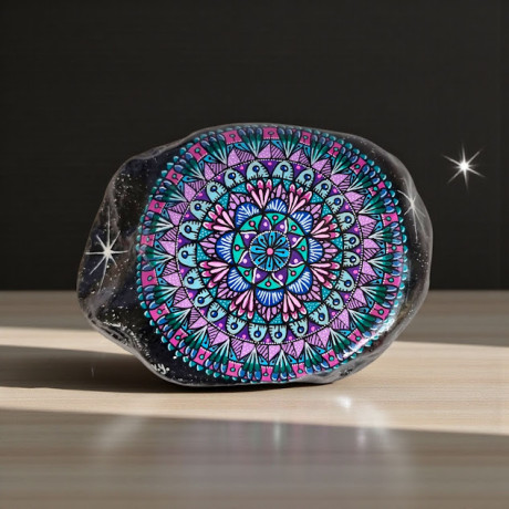 אבן מנדלה צבעונית – פריט השראה למדיטציה