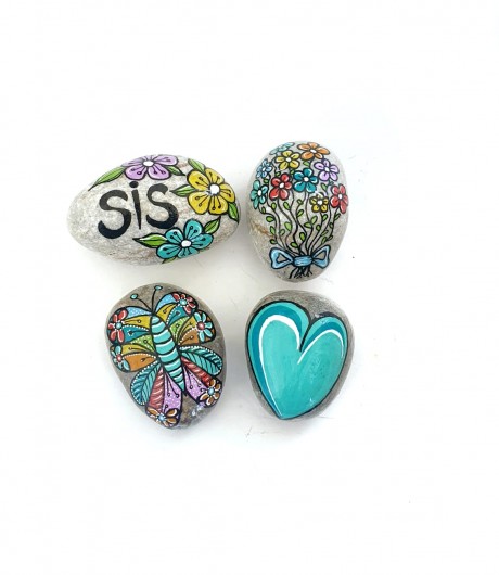 אבן זיכרון-עיטור פרח, לב או פרפר